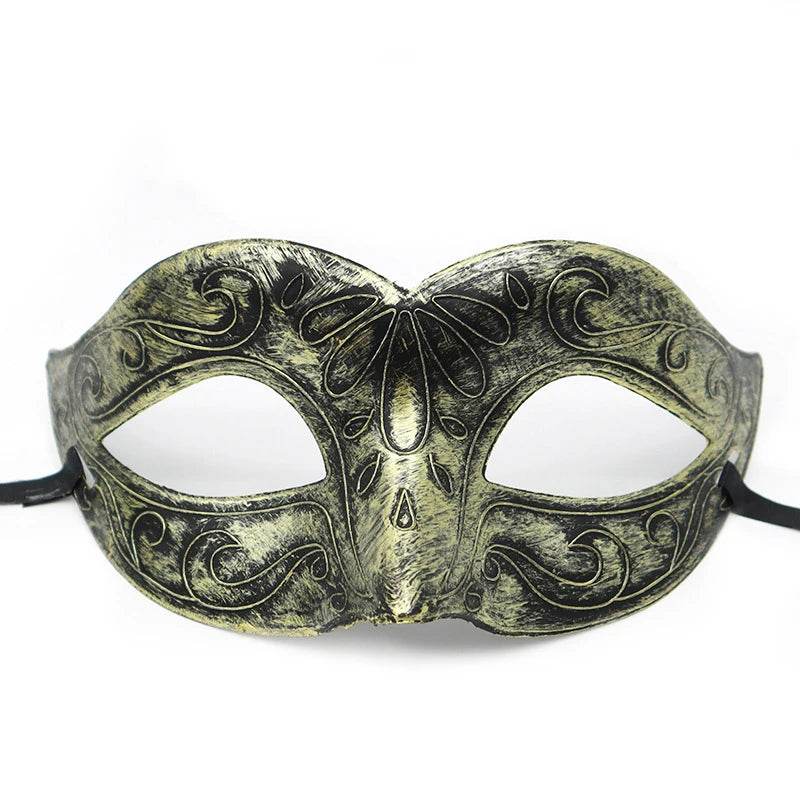 Premium Masquerade Mask Antique Copper Half Face For Women - ToylandEU