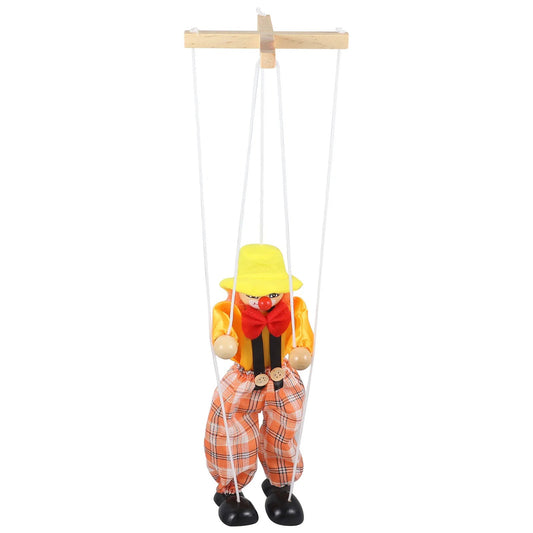 Marionette Puppet Theater Wood with Cloth Material for Children's Play