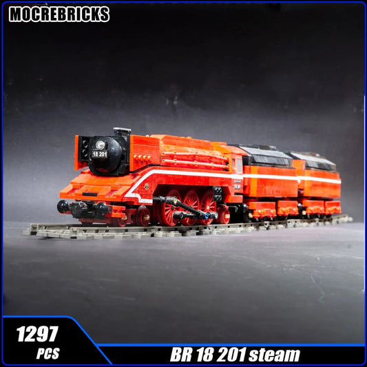 City Passenger Freight Train BR 18 201 Steam Locomotive Model Railway - ToylandEU