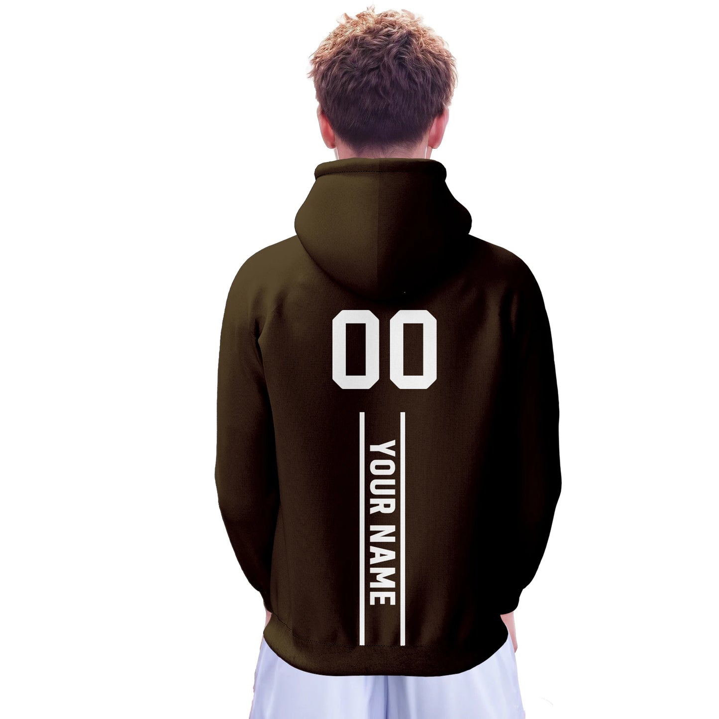 Personalized Cleveland City Football Hoodie with Custom Name & Number - Unisex 3D Printed Pullover Sweatshirt for Men, Women, and Youth