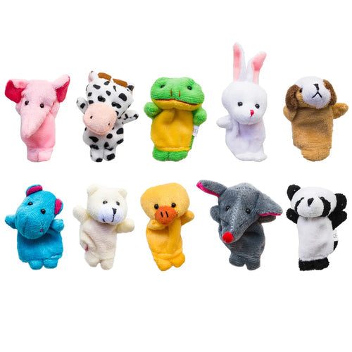 10 Piece Animals Finger Puppets Set for Baby - Educational and Safe Plush Dolls ToylandEU.com Toyland EU