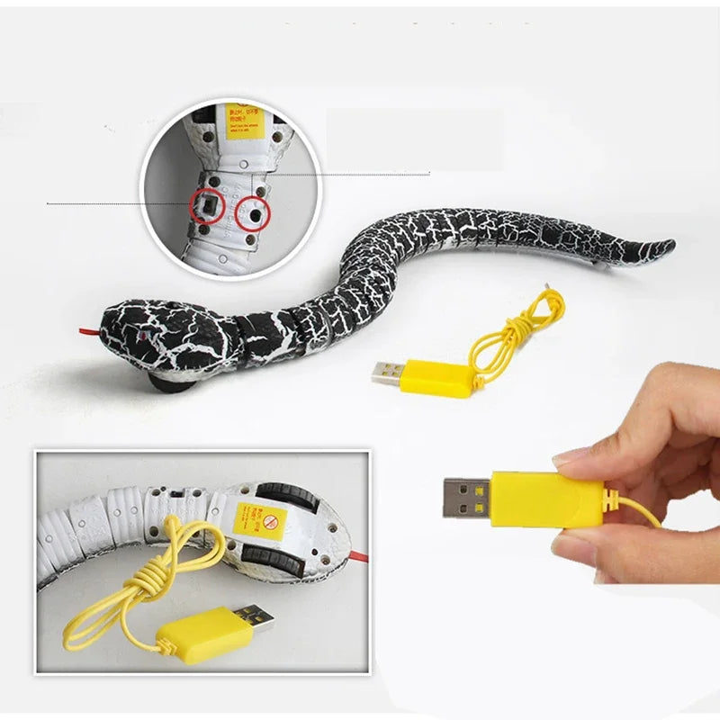 Remote-Controlled Electric Snake Toy - Fun Prank for Kids & Pets