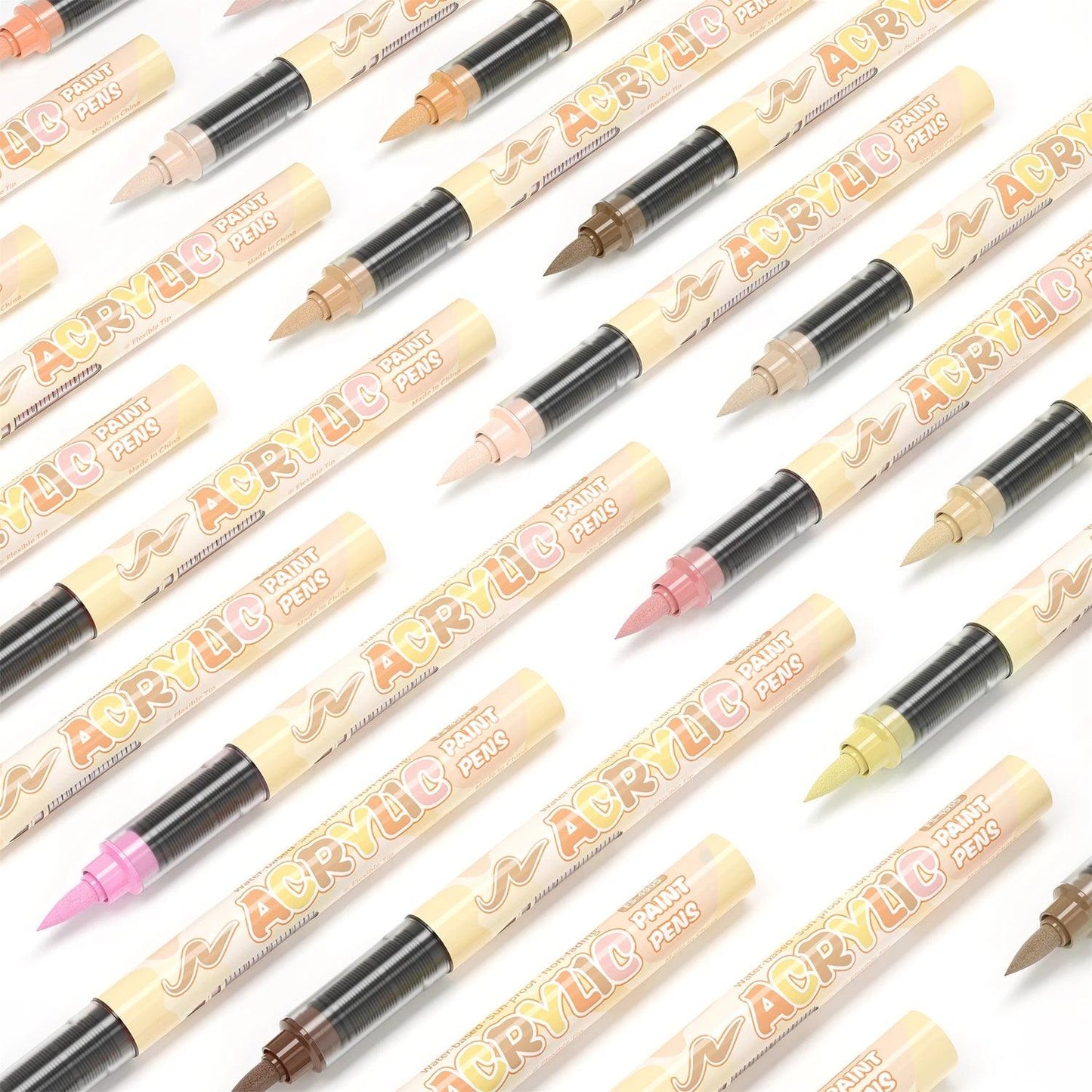 Skin Tone Art Markers | Waterproof Acrylic | Toylandeu™