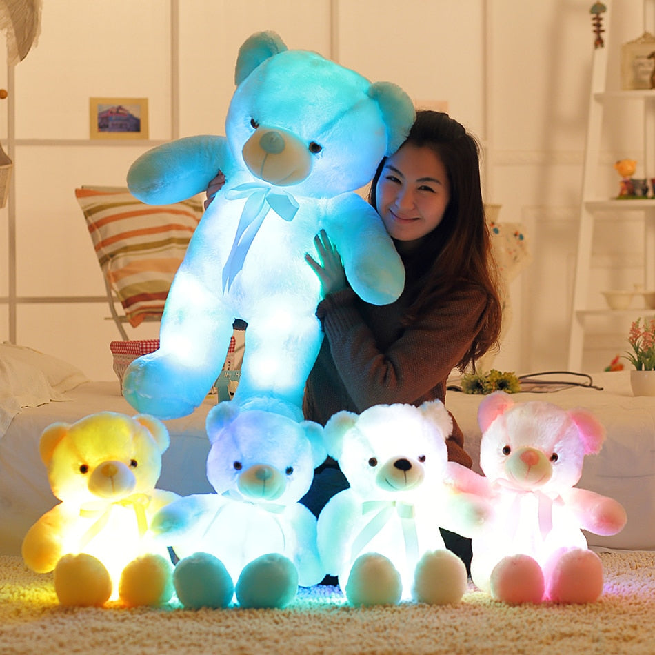 32-50cm Luminous LED Teddy Bear Stuffed Animal Plush Toy - ToylandEU