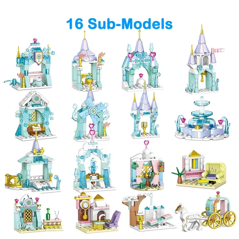 Royal Ice Princess Castle House Set for Girls Inspired by Friends Movies - ToylandEU