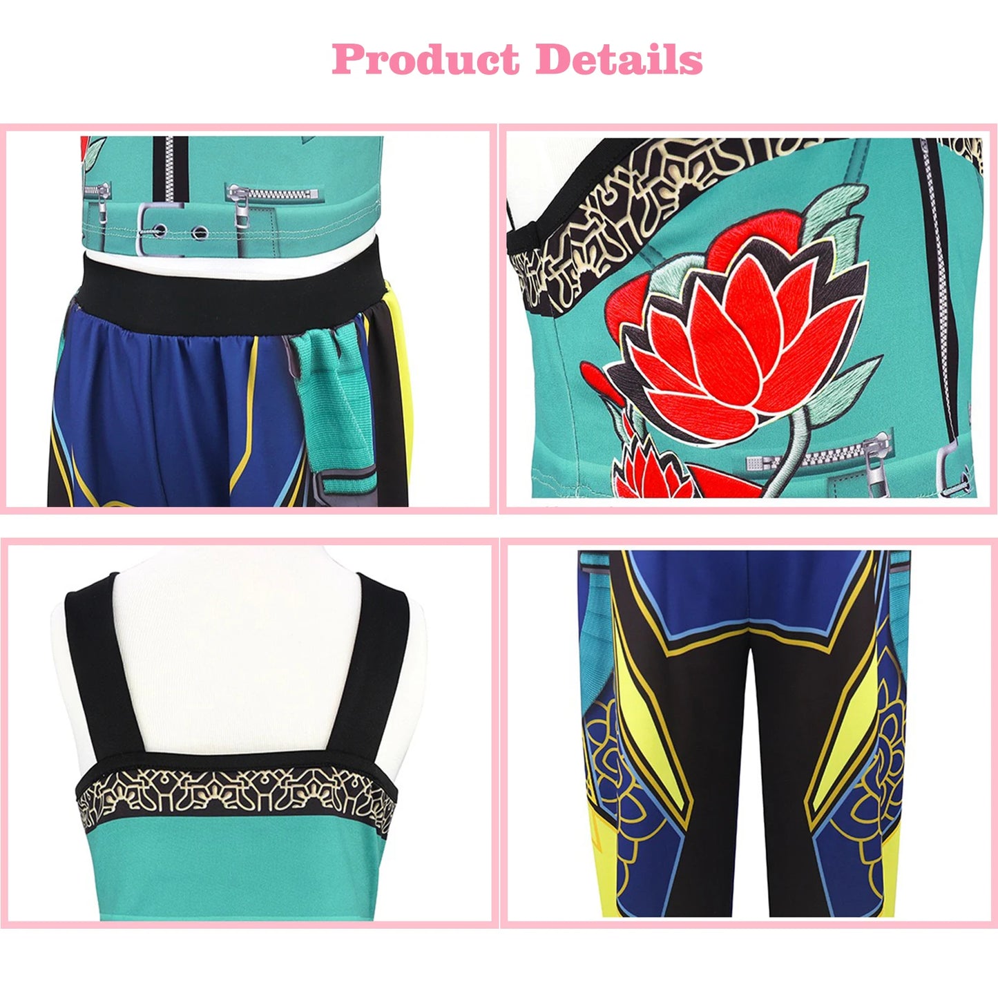 Girls Kpop Costume | Cotton Blend | Age 7 13 | Concert Stage Dress