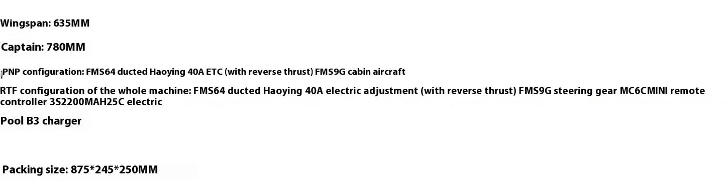 RC 64mm Han Dao L39 RC Fighter Aircraft - Electric Remote Control Training Plane Toy for All Skill Levels