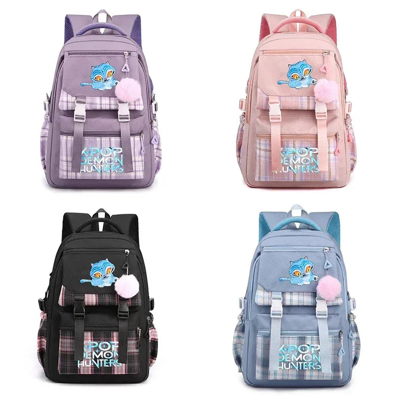 Anime Demon Hunters Backpack Large Capacity Unisex School Bag - ToylandEU