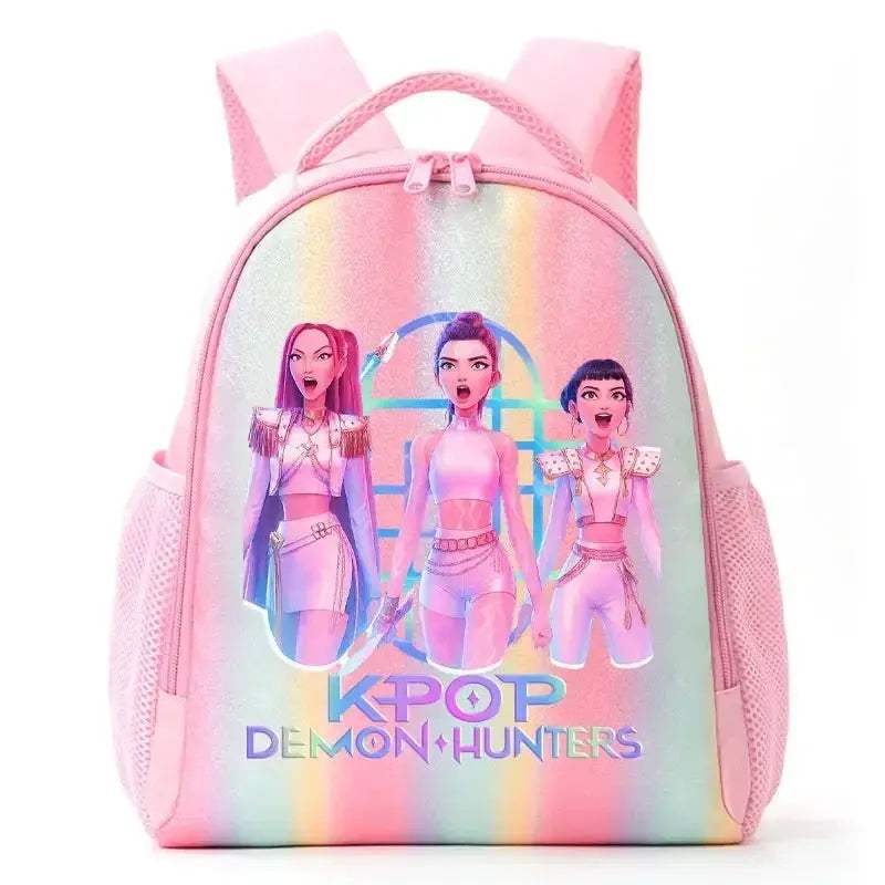 Anime Rainbow Backpack With Demon Hunters Design For Students - ToylandEU