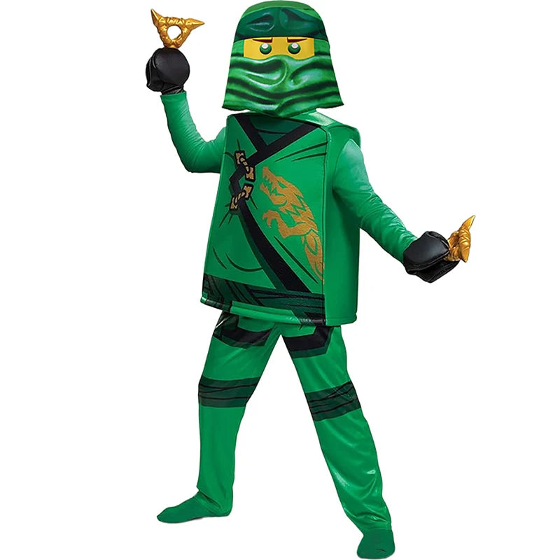 Ninja Hero Costume Kit for Kids - Halloween Kai & Lloyd Costume Set