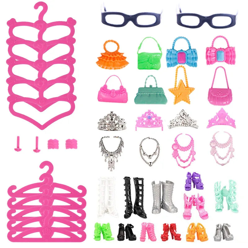 Ultimate Barbie Doll Accessories Set With 45 Pieces