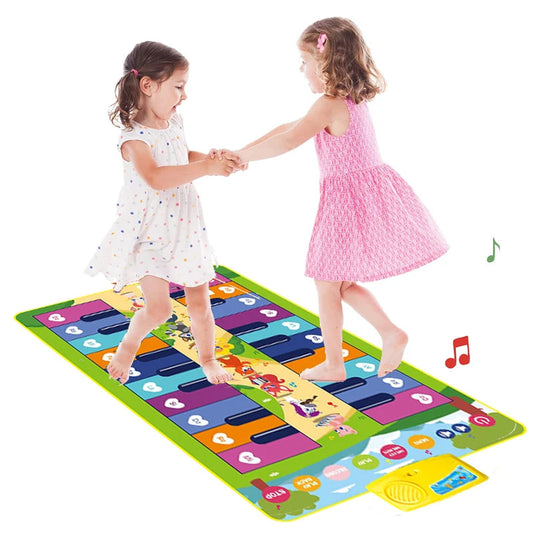 Baby Music Instruments Piano Double Row Keyboard Electronic Dance Mats - ToylandEU