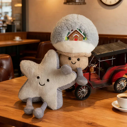 Christmas Plush Snow Globe Ornament for Festive Decor - ToylandEU