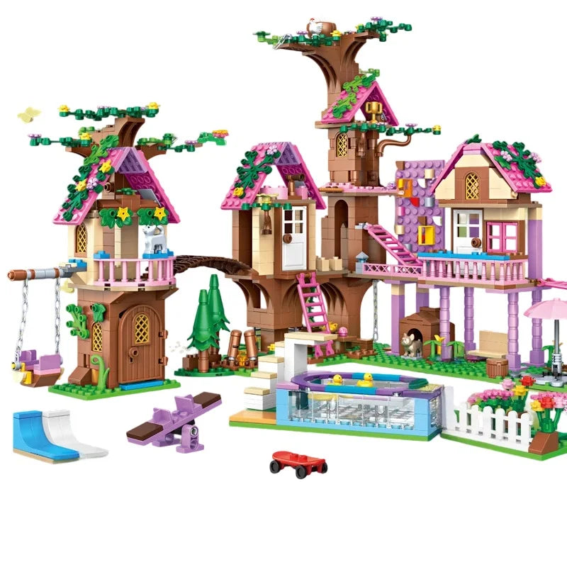 Lego Compatible Blocks | Frozen Ice Castle | Small Blocks | Mini Figure Included