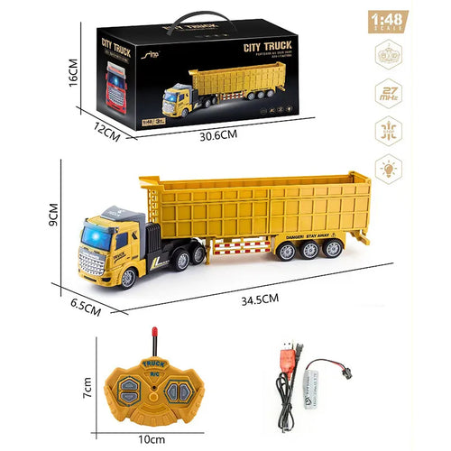 Rc Car Toys Truck 1:30 Wheel Shovel Loader 6CH 4WD Metal Remote ToylandEU.com Toyland EU