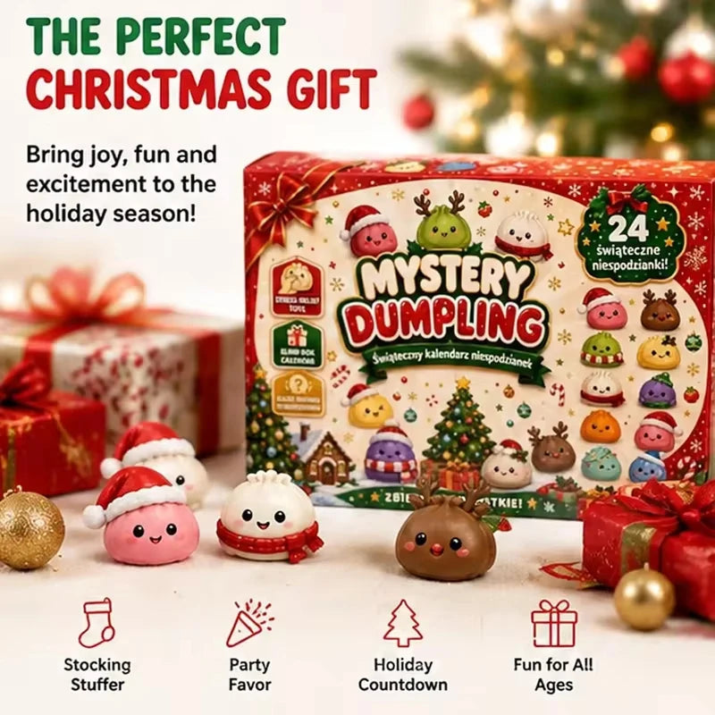 Advent Calendar | 24 Day Adult Sensory Squeeze Toys | 3D PVC Stress Relief | Random Surprises 2.5 To 3.5 cm