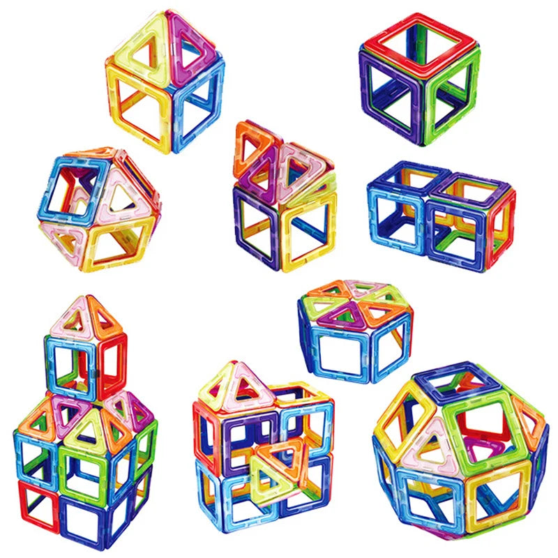 Magnetic Building Blocks | 100 Piece Kit | Plastic Material | Kids Gift