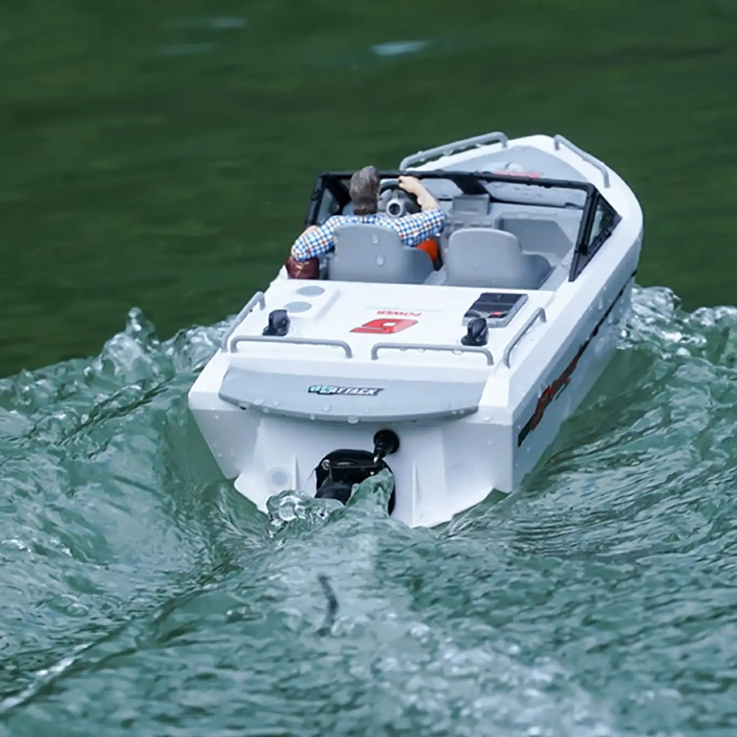 RC Jet Boat | 1 By 12 Scale 10 KmH | 4CH Radio | White RTR