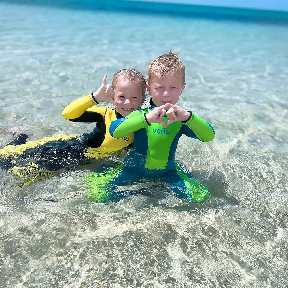Kids Neoprene Wetsuit 3mm Back Zip Keeps Warm For Winter - ToylandEU