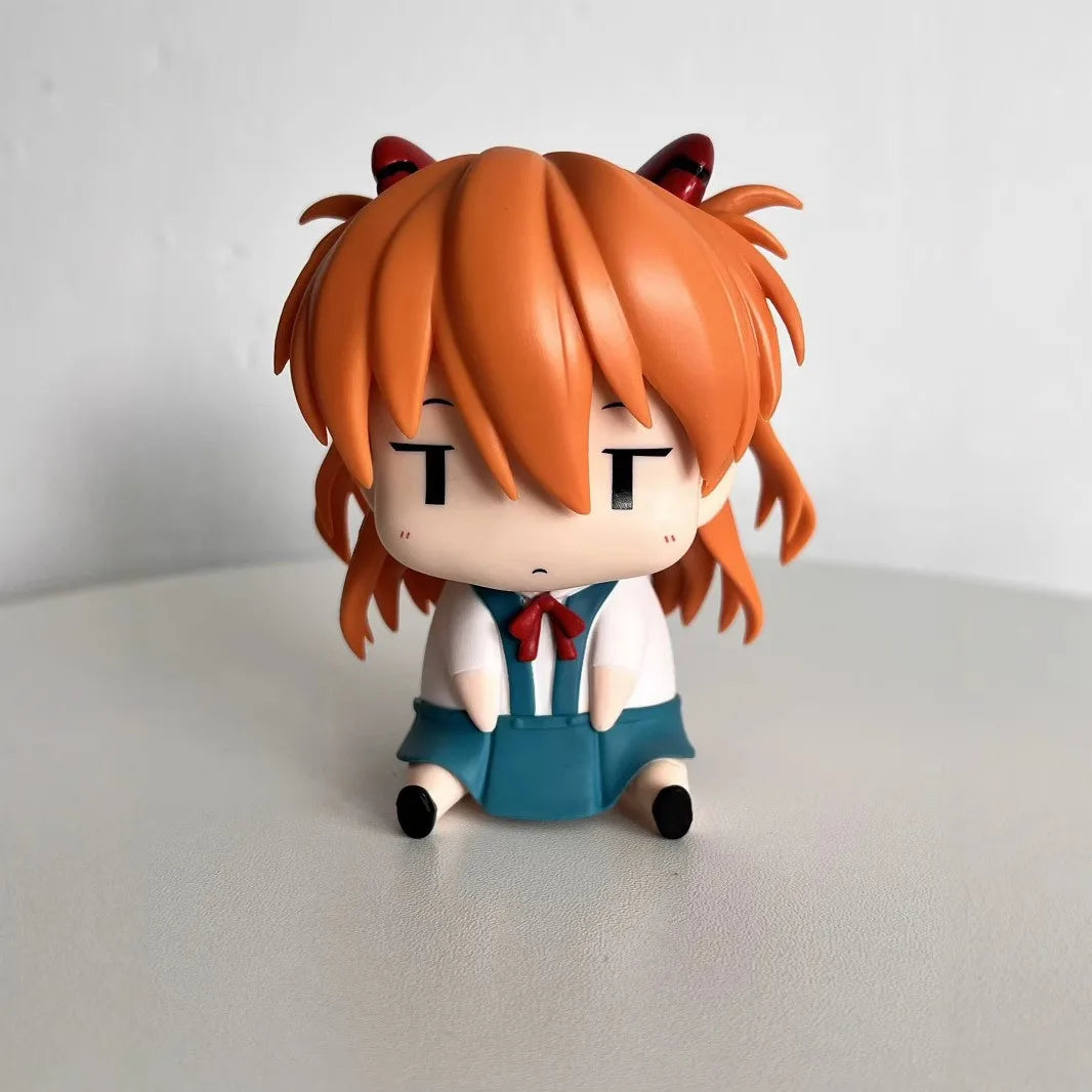 Evangelion Rei and Asuka Action Figures PVC Collectible