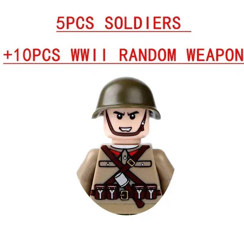 Lego Compatible Military Building Blocks Set With Weapons - ToylandEU