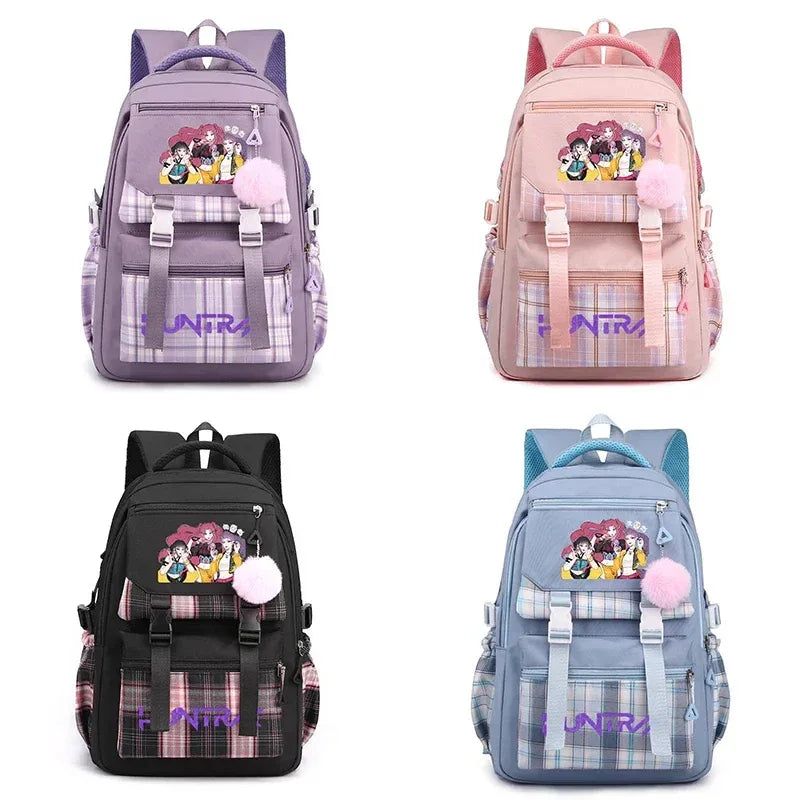 Anime Demon Hunters Backpack Large Capacity Unisex School Bag - ToylandEU