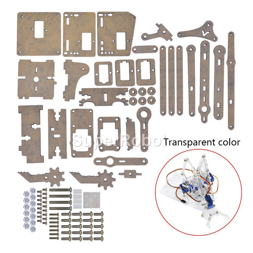 DIY 4-Degree-of-Freedom Acrylic Robot Arm Kit ToylandEU.com Toyland EU