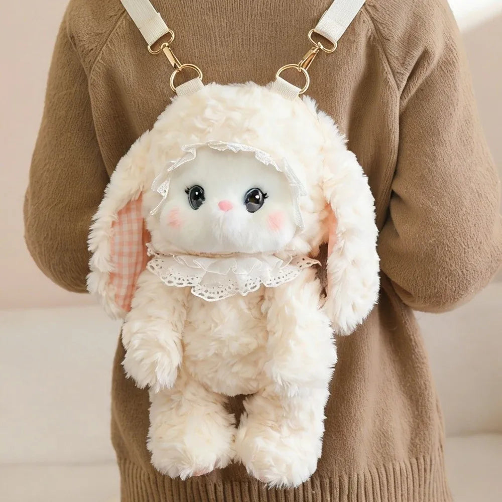 Colorful Cute Animal Plush Backpack With Detachable Strap