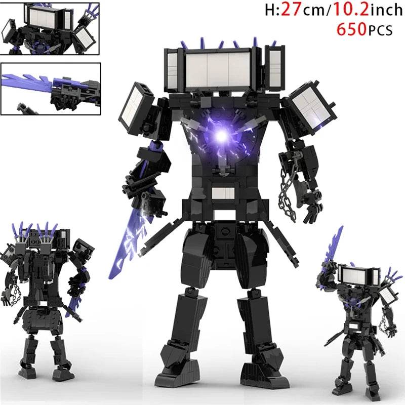 MOC Skibidi Toilet Building Blocks Set for Kids Titan Cameraman Speakerman Model Classic Toys for Boys Birthday Christmas Gifts - ToylandEU