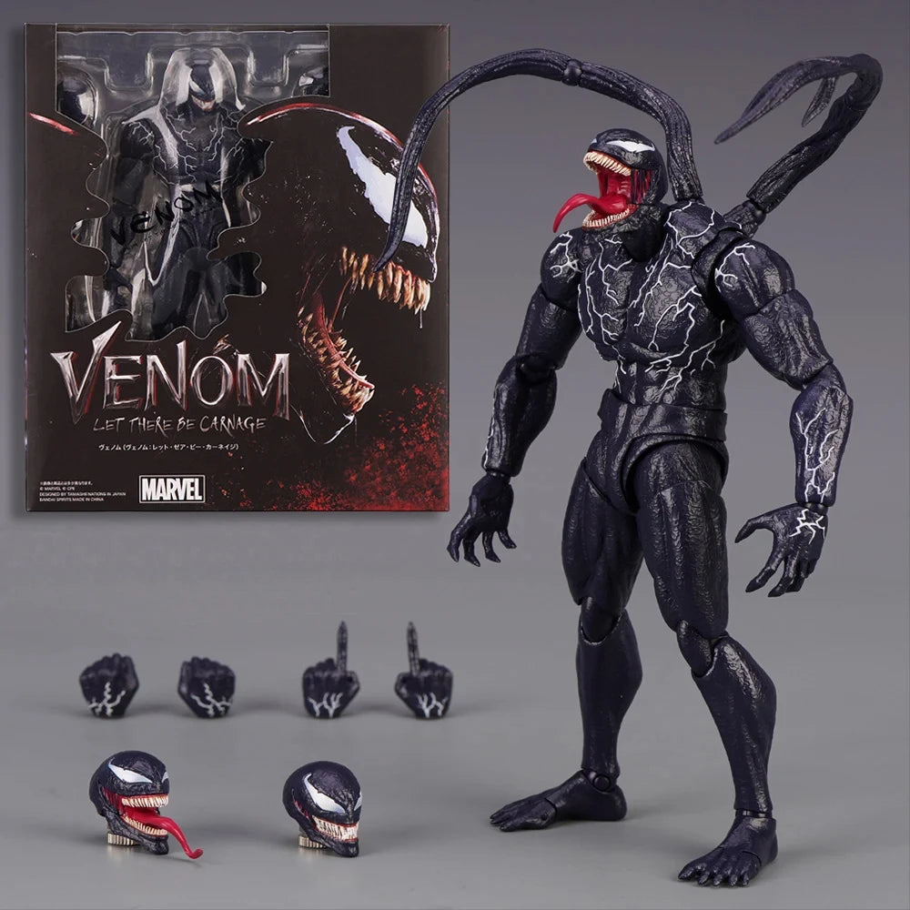 Venom Action Figure | Joint Movable | Changeable Face | PVC Collectible