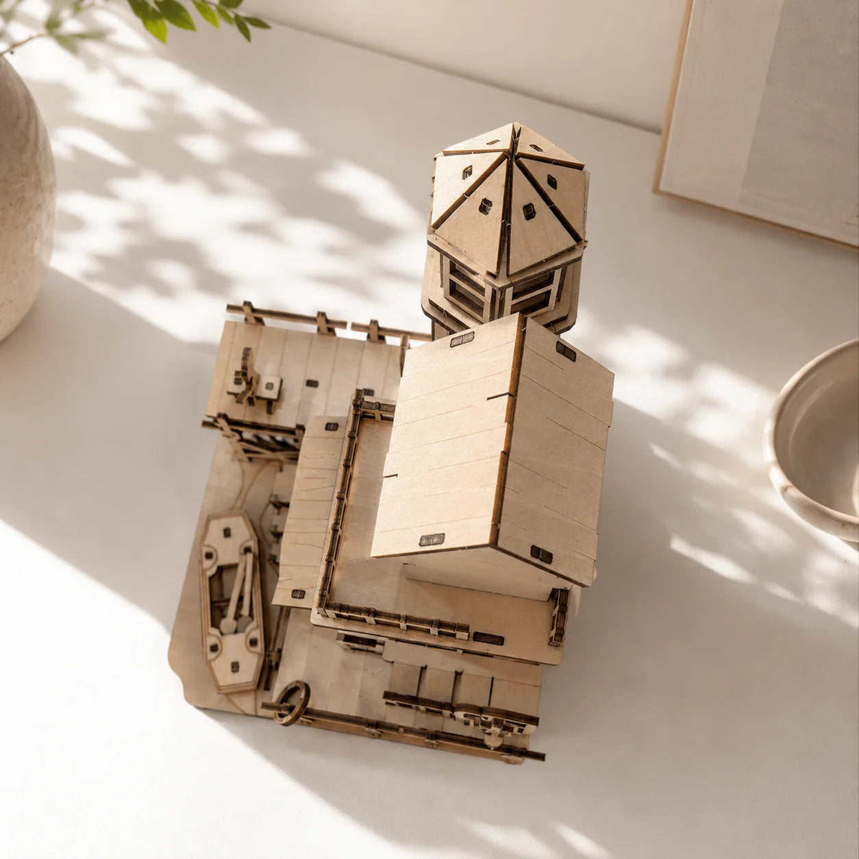 3D Wooden Puzzle | Fishermans Hut Theme | Desktop Decoration