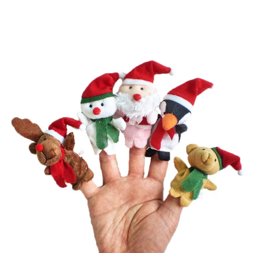 Christmas Finger Puppets Set - Santa Claus, Snowman, Elk ToylandEU.com Toyland EU