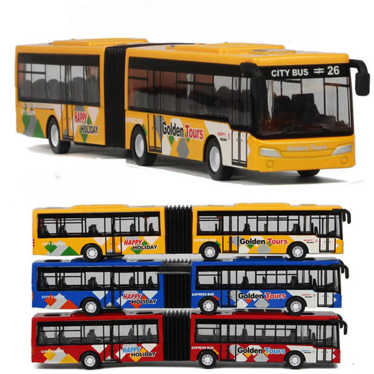 Alloy Bus Model High Simulation Toy Car Model Diecast Plastic Toyland EU