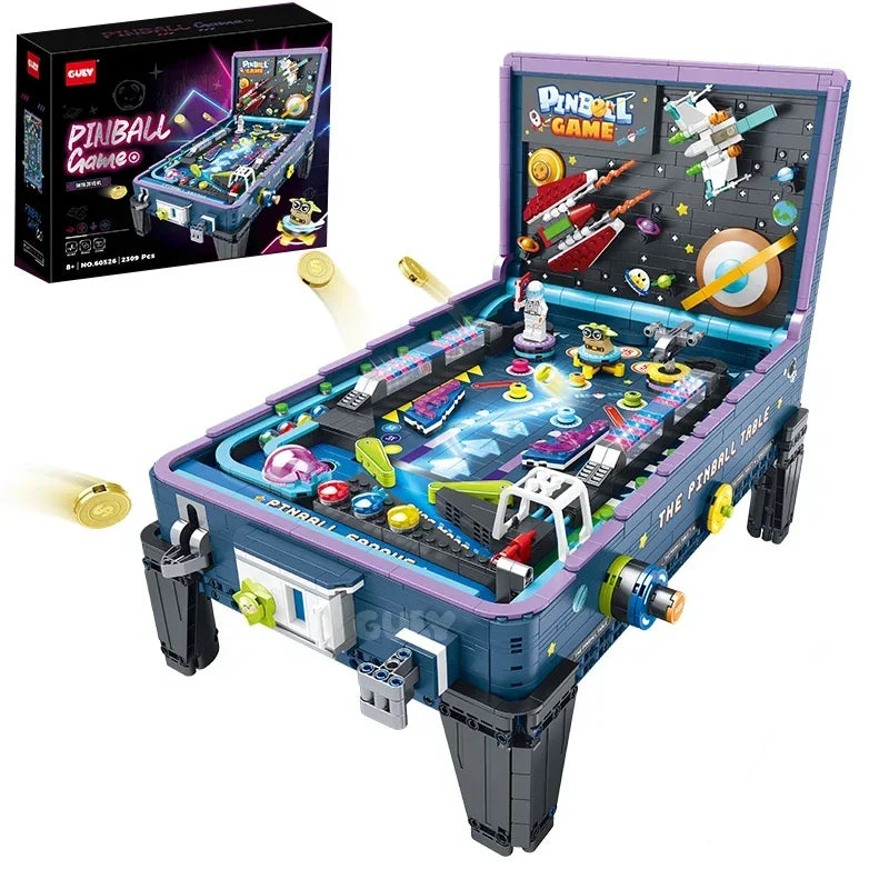 Pinball Building Block Set | 2309 Pieces | Led Light | For Adults And Teens