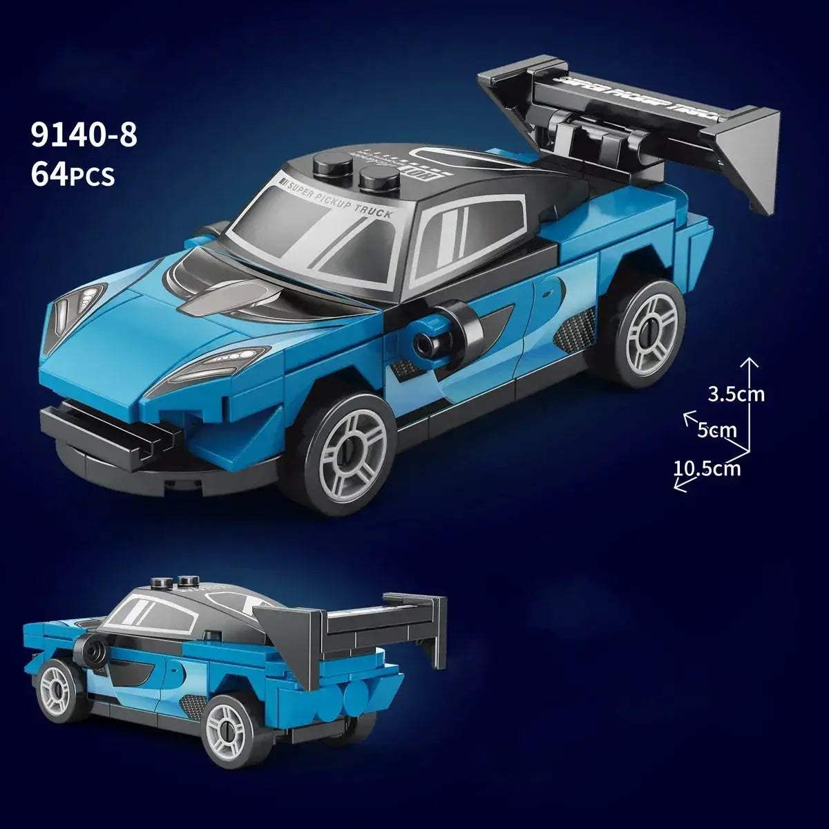 MOC Racing Car Lego Compatible Building Blocks Set For Kids - ToylandEU