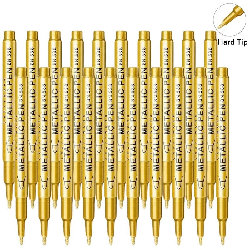 Metallic Paint Pens | Brush Tip Nib | Toylandeu™