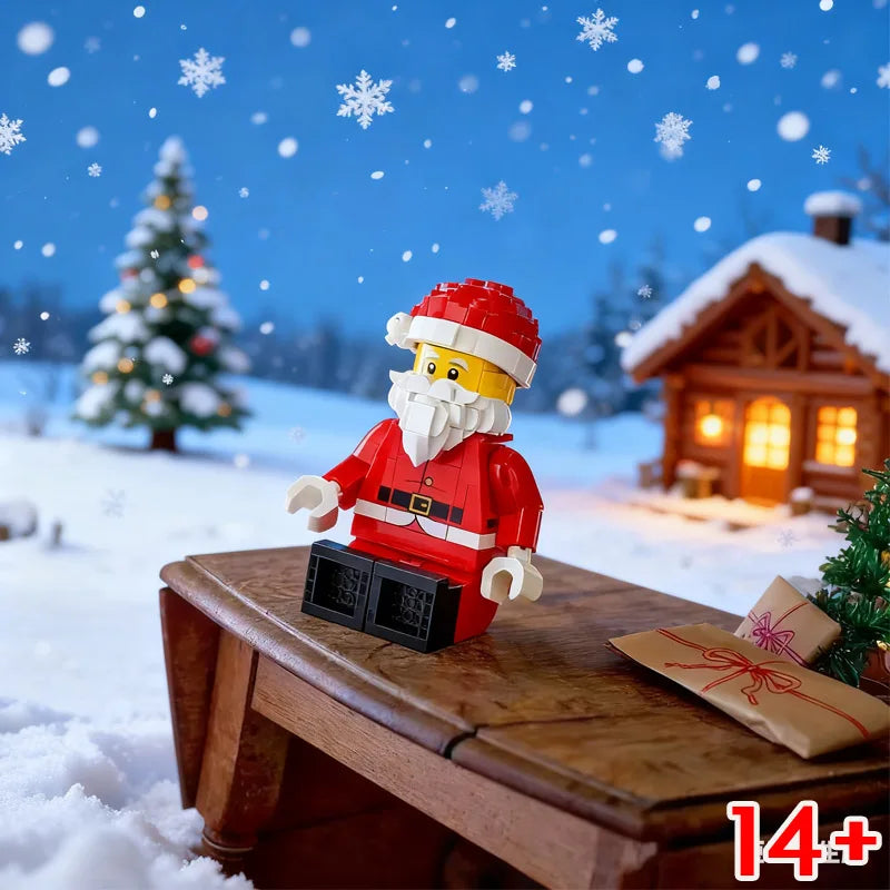 Minifigure Building Block Set | 761 Pieces | Santa Theme | Ages 14 and Up