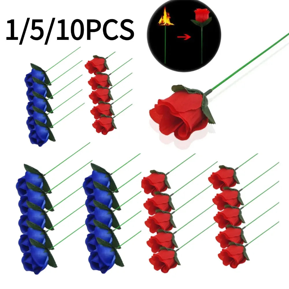 Magic Prop | Torch To Flower | Flame Illusion | 5 To 10 Pcs Set