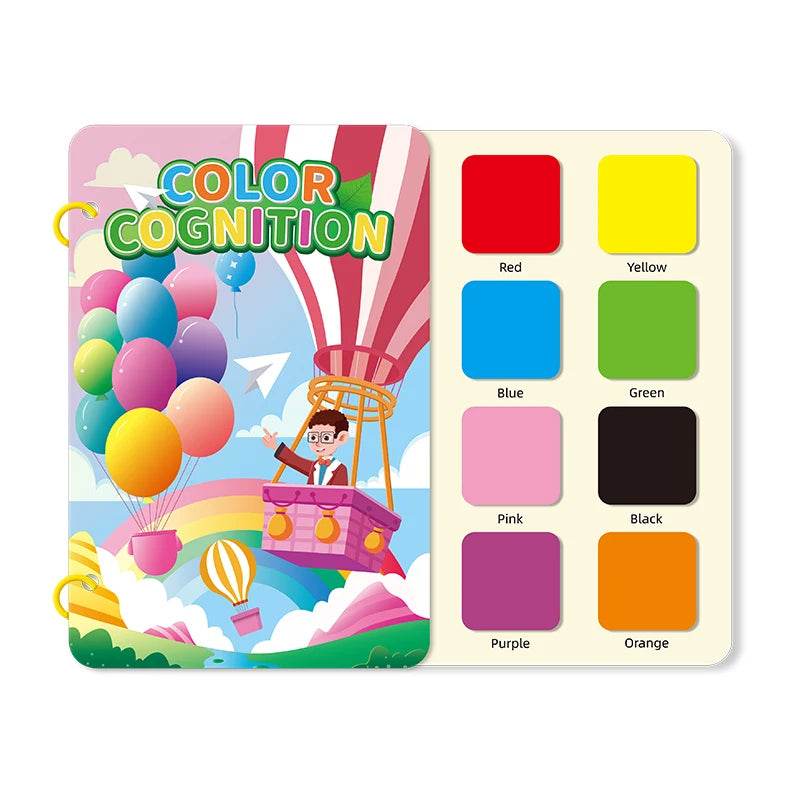 Children Early Education Quiet Busy Paste a Book Baby DIY Puzzle Sticker Montessori Toy Portable Educational Toy Sticker Book - ToylandEU