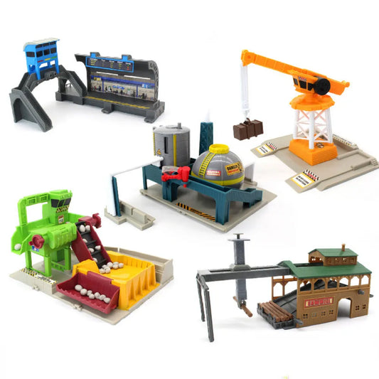 High Speed Train Set With Engineering Rails And Accessories