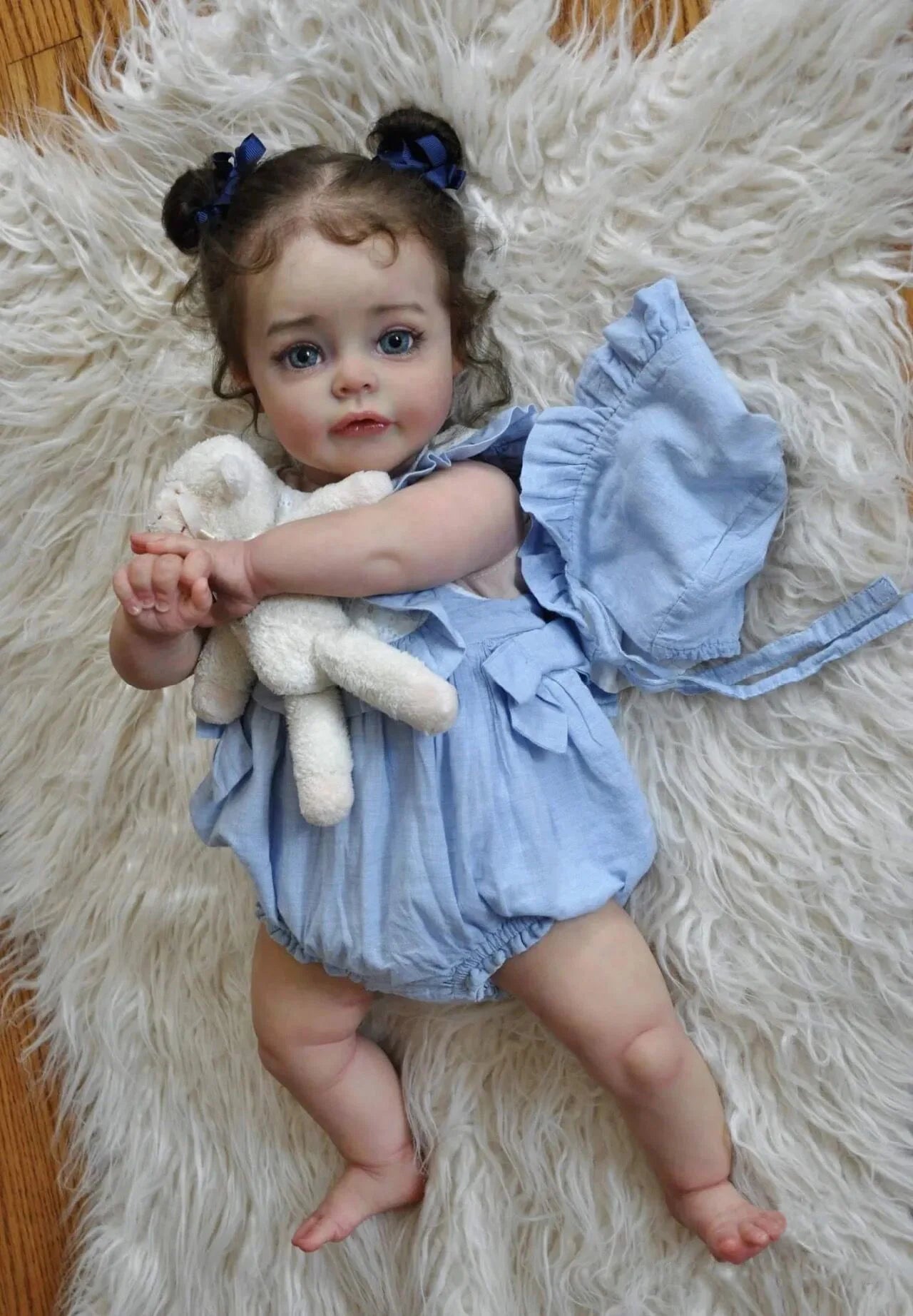 Large Baby Reborn Toddler Doll - 60cm Huge Size with High-Quality Painting - ToylandEU