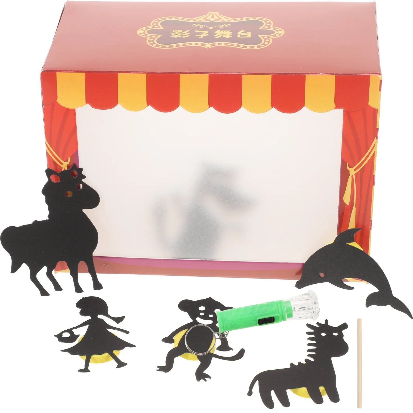 DIY Chinese Shadow Puppetry Kids Kit With Wooden Stick - ToylandEU