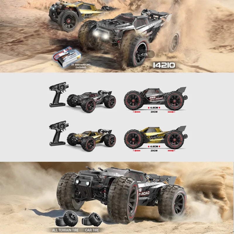 MJX 14209 14210: 1/14 Scale 4WD Brushless RC Drift Truck for Kids