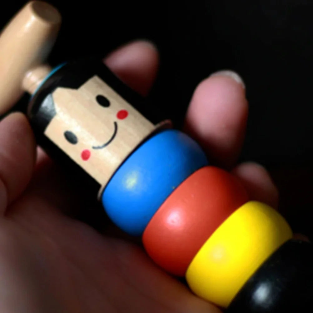 Little Wooden Man Immortal Daruma Toy Building Blocks Set - Pack of 2 - ToylandEU