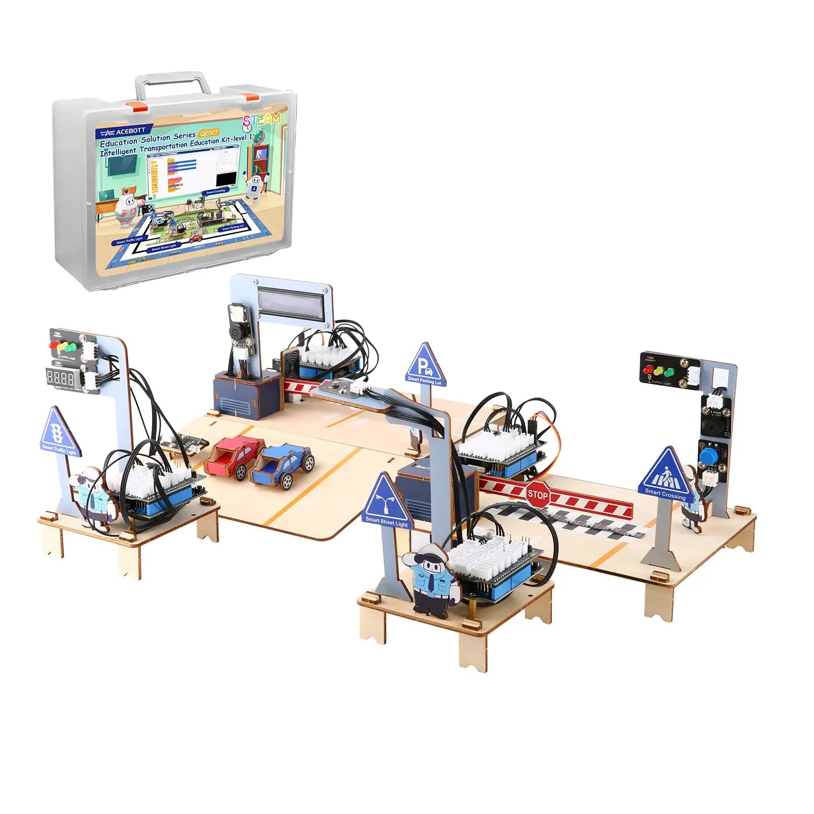 ACEBOTT ESP32 STEM Intelligent Transport School Smart Home Kit Education Solution Series with Teaching Resource for Arduino - ToylandEU