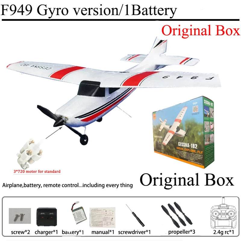 WLtoys F949 2.4G 3D6G 3Ch RC Airplane Gyroscope RTF Upgrade - ToylandEU