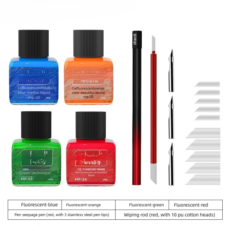 Fluorescent Panel Liner Paint | 40 g | Water-Based | With Tools