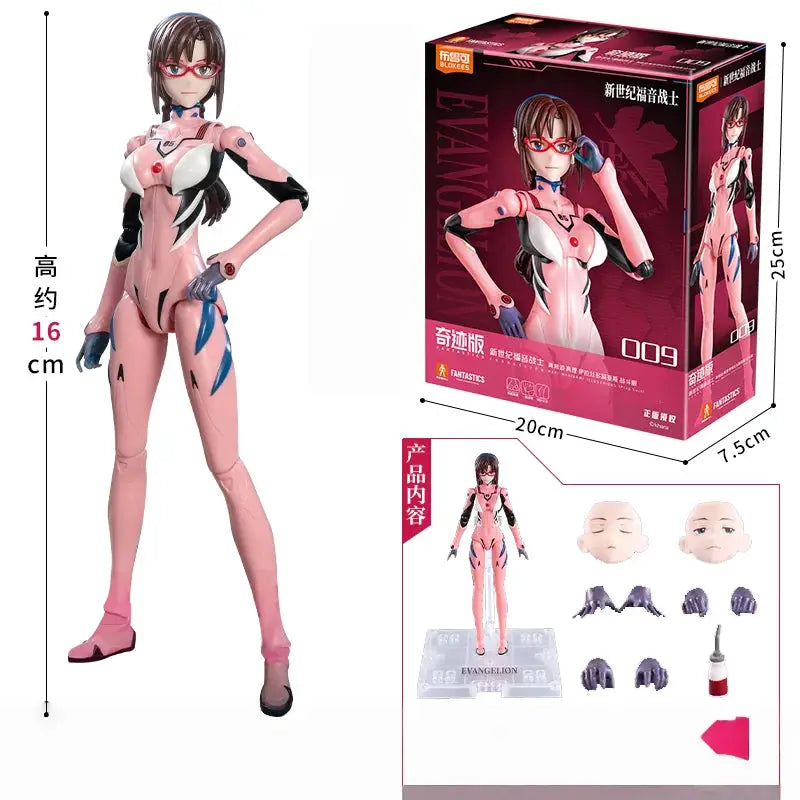 BLOKEES EVANGELION EVA-08 NEON GENESIS Action Figure Mari Makinami Illustrious Legendary Edition Assembled Anime Doll Toys Gifts - ToylandEU