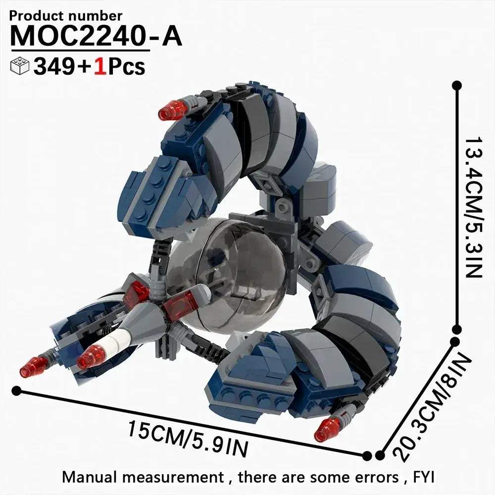 Space Wars Fighter Building Blocks Set For Realistic Dioramas - ToylandEU