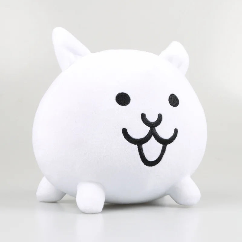 20cm The Battle Cats White Cat Plush Toy - ToylandEU